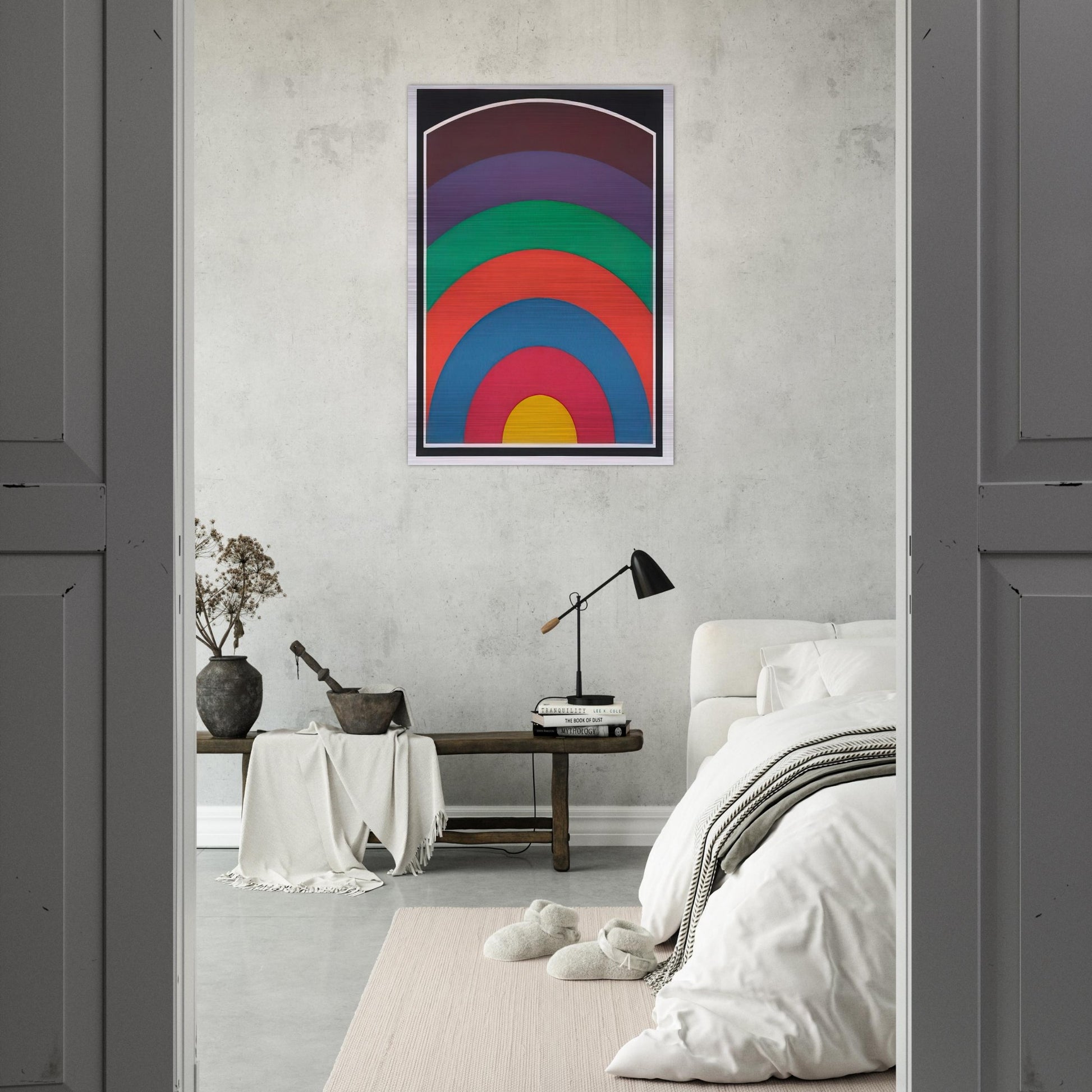 Arc Bands - Sol LeWitt Brushed Aluminum Print - 70x100 cm / 28x40 inches | Sol LeWitt Aluminum Print | Sol LeWitt Prints