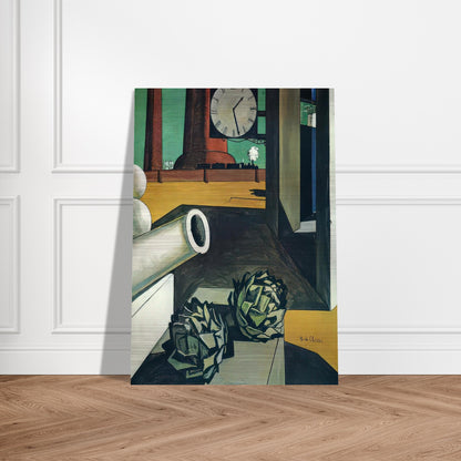 THE CONQUEST OF THE PHILOSOPHER 1914 - Giorgio de Chirico Brushed Aluminum Print - 70x100 cm / 28x40 inches | Giorgio de Chirico Aluminum Print | Giorgio de Chirico Prints