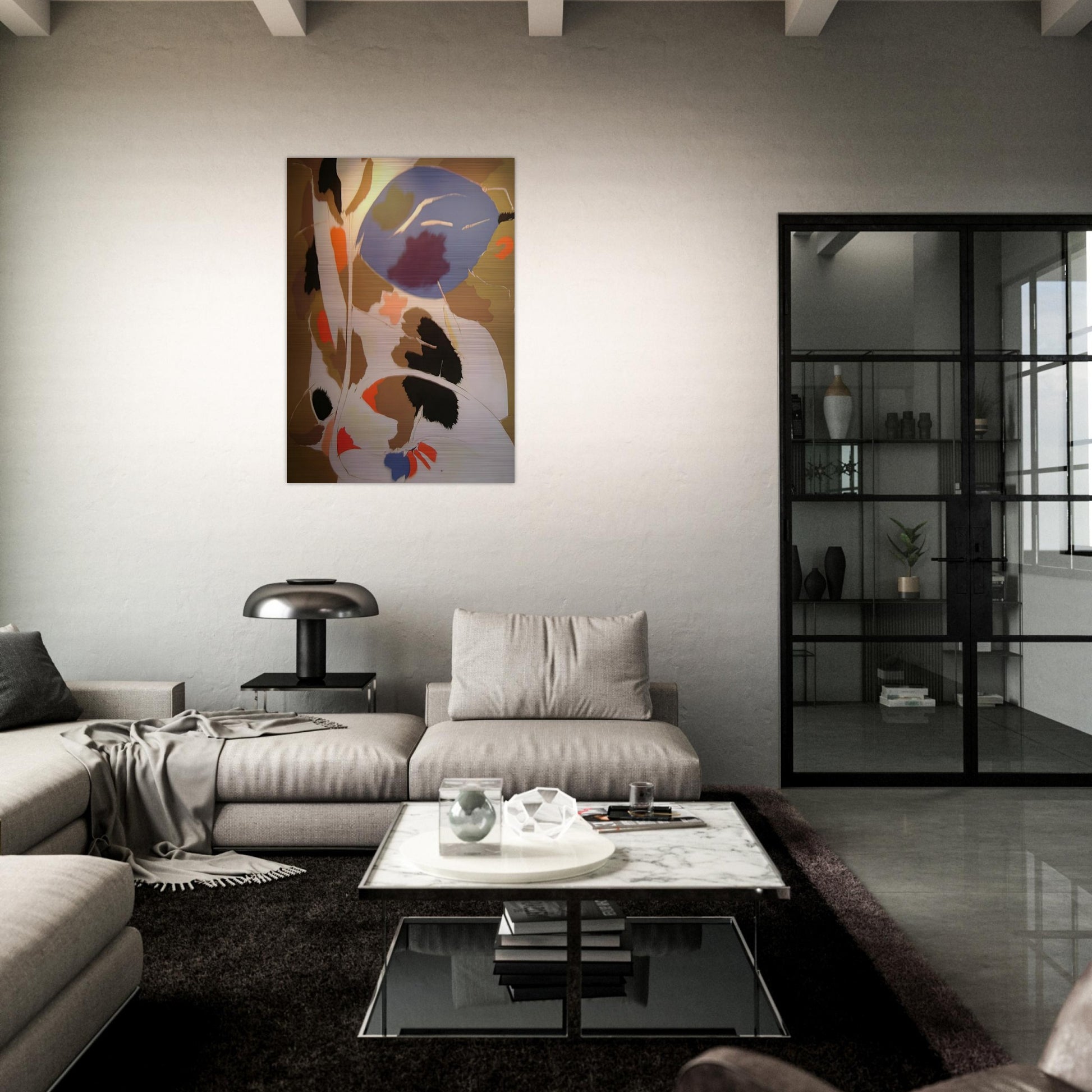 Branches - 1955 - John Ferren Brushed Aluminum Print - 70x100 cm / 28x40 inches | John Ferren Aluminum Print | John Ferren Prints