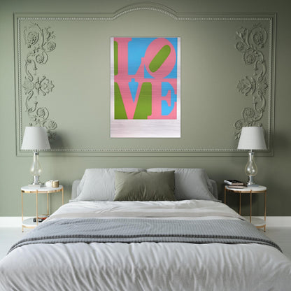 The Book of Love #11 - Robert Indiana Brushed Aluminum Print - 70x100 cm / 28x40 inches | Robert Indiana Aluminum Print | Robert Indiana Prints