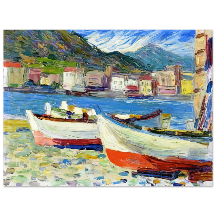 Wassily Kandinsky - RAPALLO BOATS  75x100 cm / 30x40inches Fine Art Poster