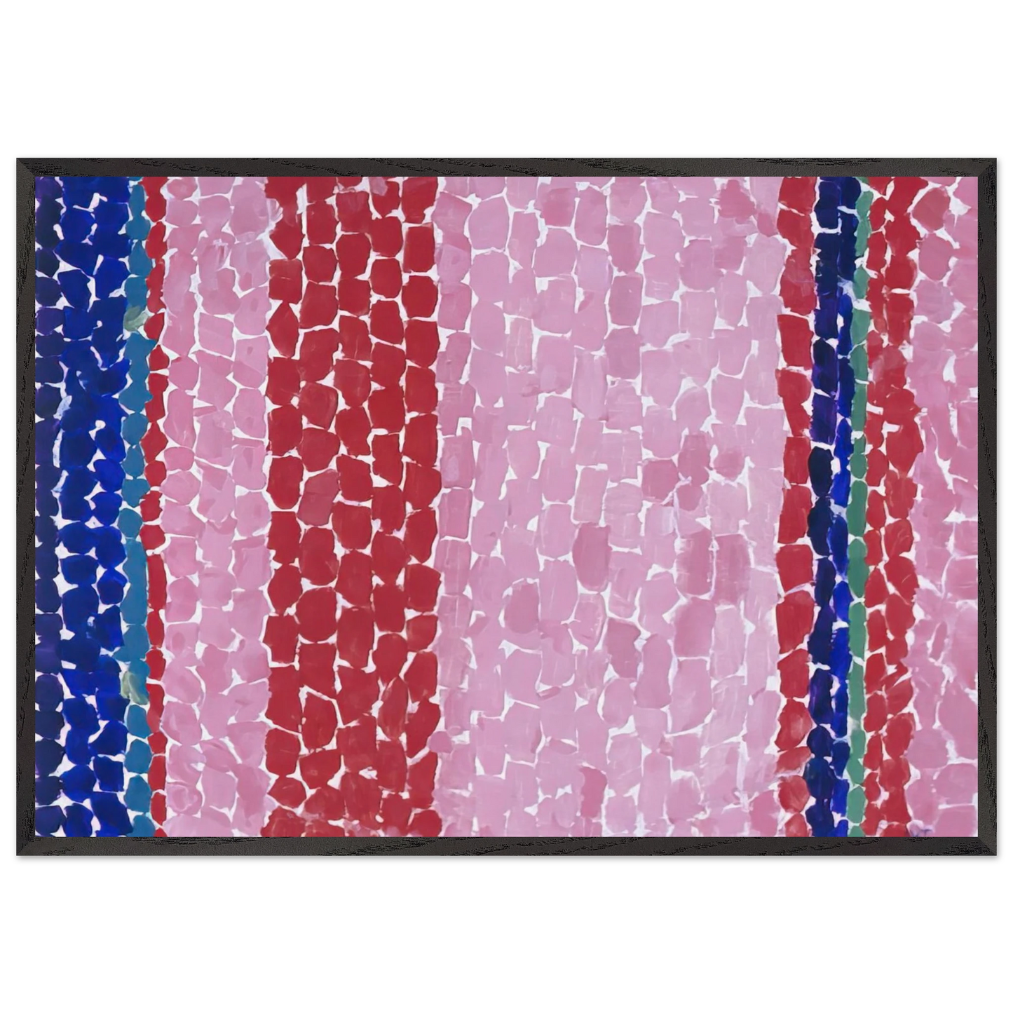 A GLIMPSE OF MARS 1969 - Alma Woodsey Thomas 70x100 cm / 28x40 inches Framed Art Print – Black Wooden Frame