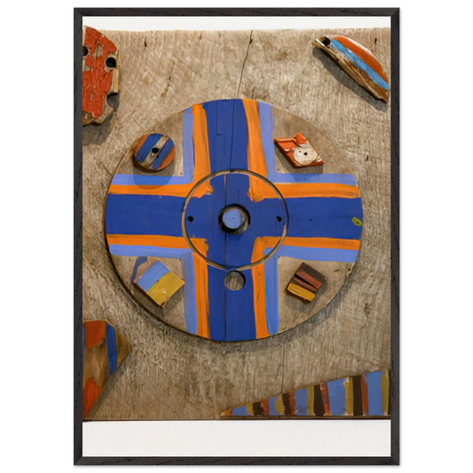 Eye of the Cross - 1976 - Betty Parsons 70x100 cm / 28x40 inches Framed Art Print – Black Wooden Frame