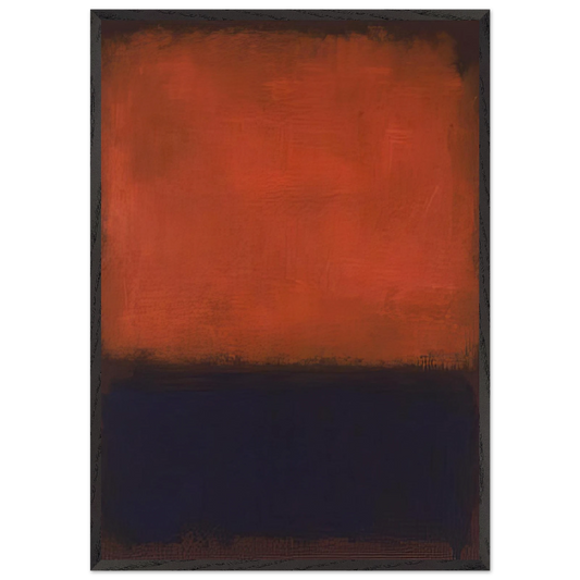 No 14 - 1960 - Mark Rothko 70x100 cm / 28x40 inches Framed Art Print – Black Wooden Frame