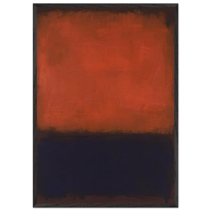 No 14 - 1960 - Mark Rothko 70x100 cm / 28x40 inches Framed Art Print – Black Wooden Frame