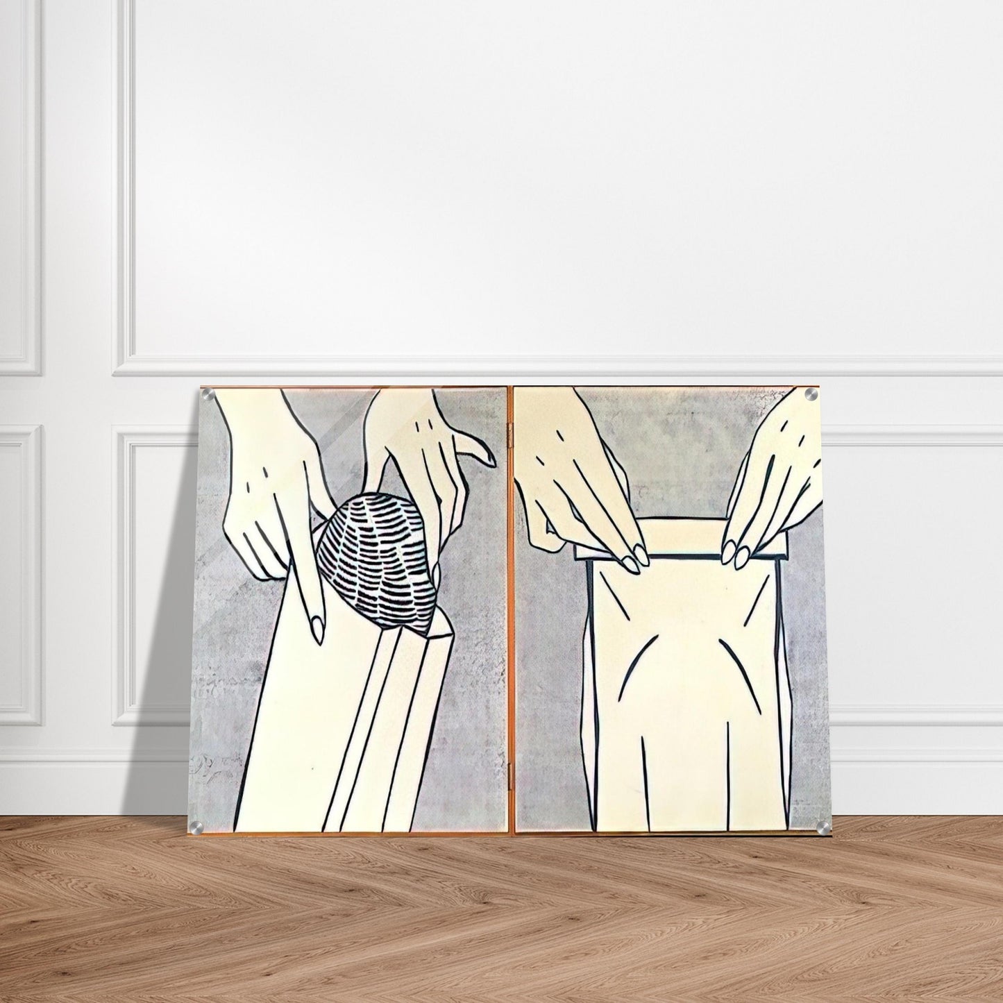 BREAD IN BAG 1961 - Roy Lichtenstein Acrylic Print - 70x100 cm / 28x40″ inches