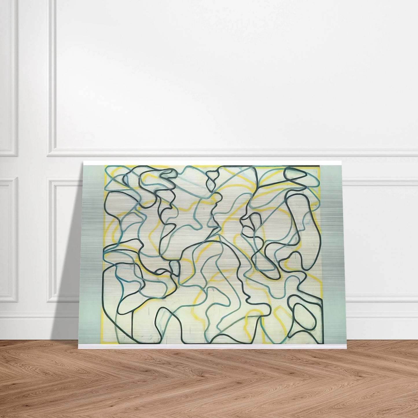 Second Letter Zen Spring - 2009 - Brice Marden Brushed Aluminum Print - 70x100 cm / 28x40 inches | Brice Marden Aluminum Print | Brice Marden Prints