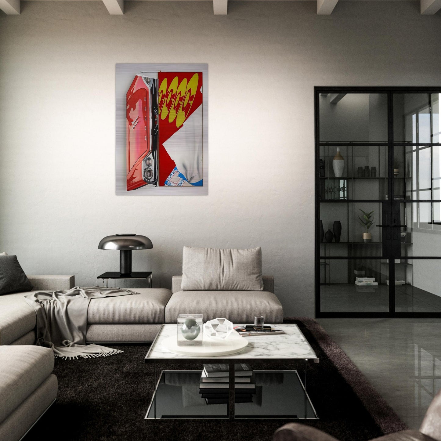 Disks - James Rosenquist Brushed Aluminum Print - 70x100 cm / 28x40 inches | James Rosenquist Aluminum Print | James Rosenquist Prints