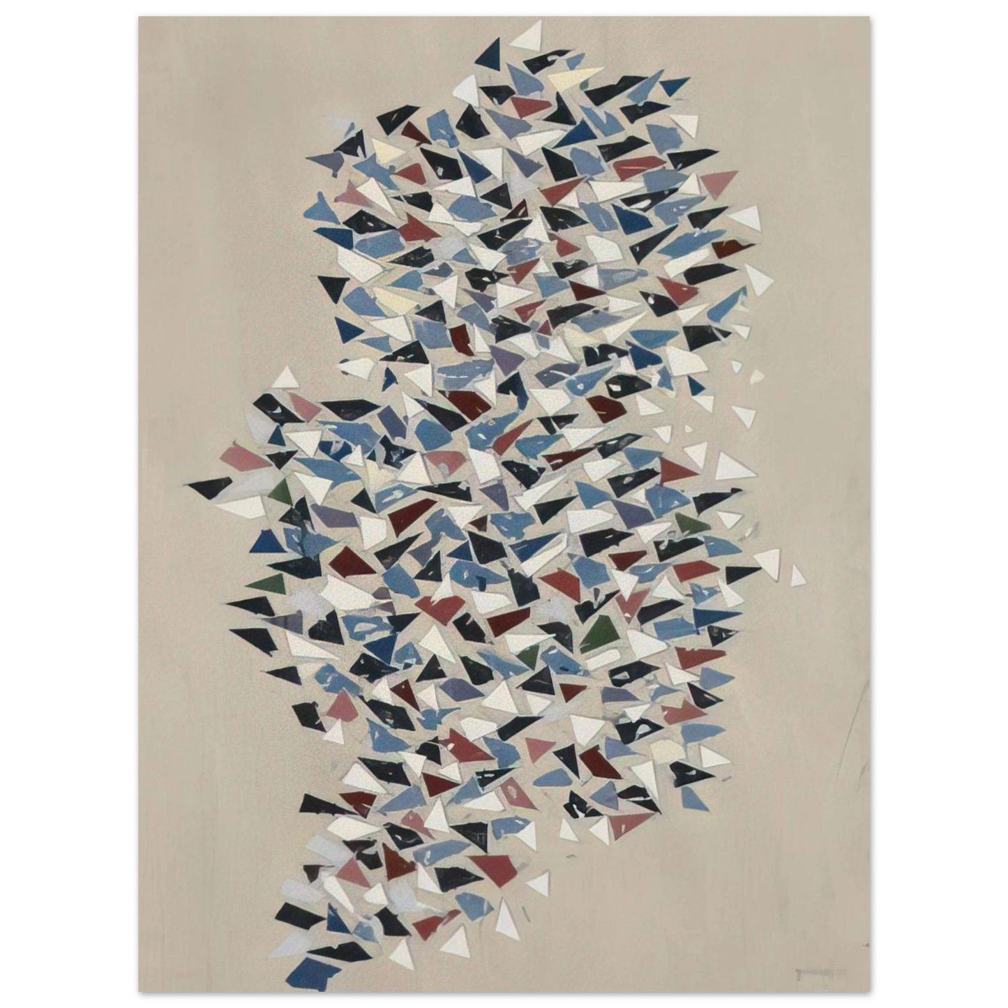 Robert Goodnough - Shapes Group - 1987  75x100 cm / 30x40inches Fine Art Poster