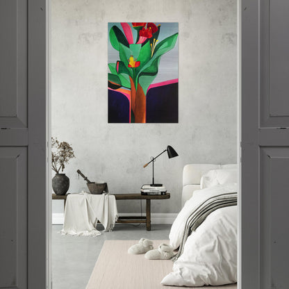 Flores - 1971 - Aldemir Martins Brushed Aluminum Print - 70x100 cm / 28x40 inches | Aldemir Martins Aluminum Print | Aldemir Martins Prints