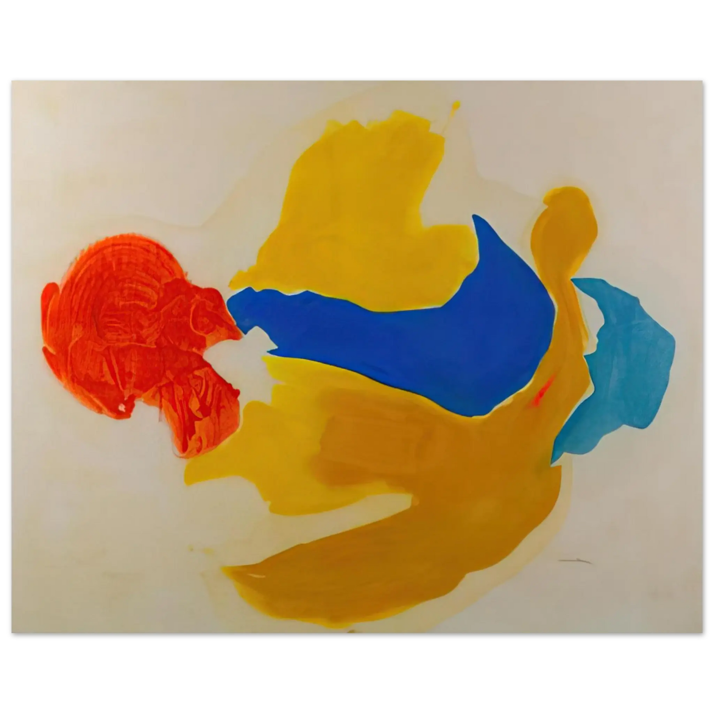 Helen Frankenthaler - Blue Jay - 1963  United States Wall art - 40x50 cm / 16x20 Inches - Fine Art Poster - -