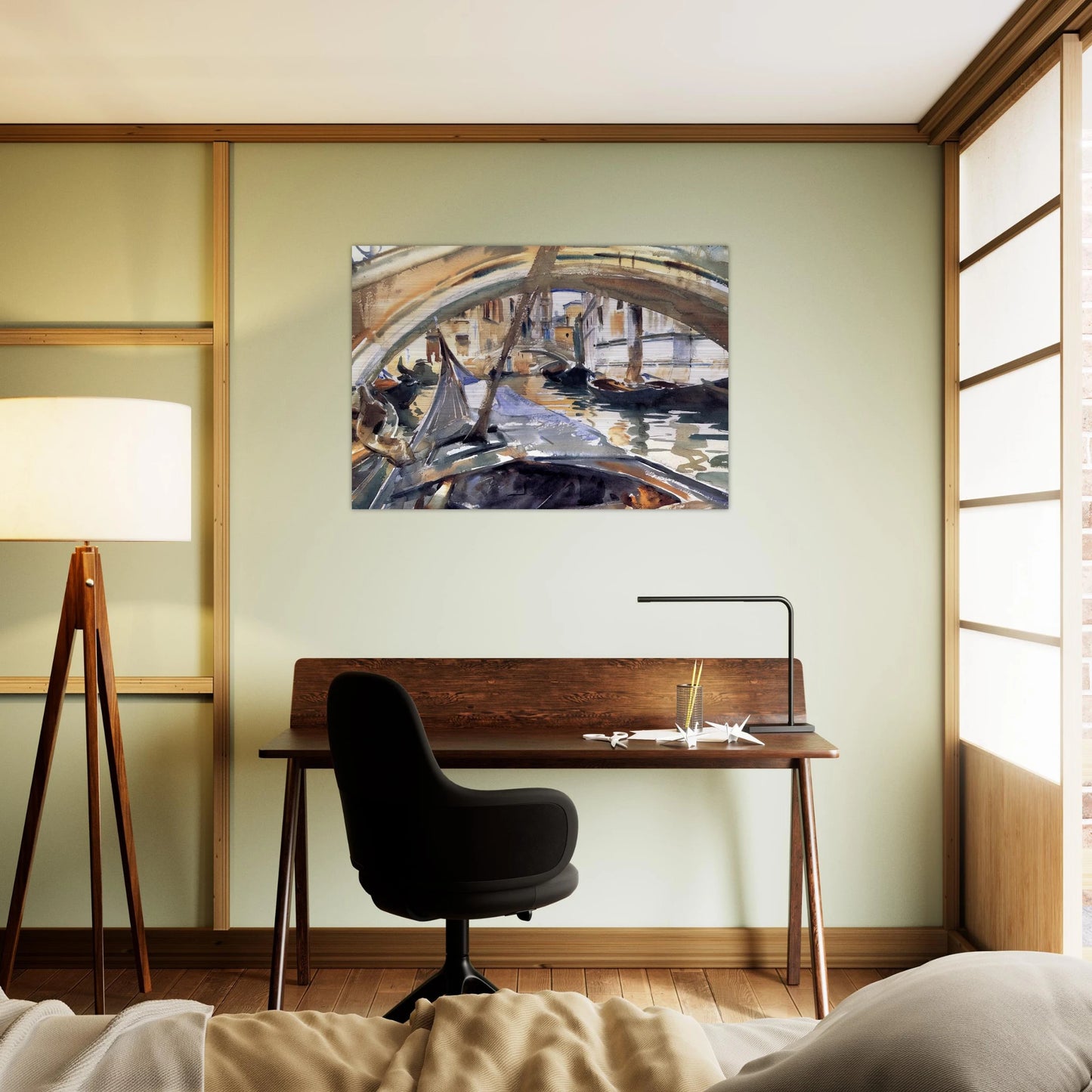 Rio de Santa Maria Formosa - John Singer Sargent Brushed Aluminum Print - 70x100 cm / 28x40 inches | John Singer Sargent Aluminum Print | John Singer Sargent Prints
