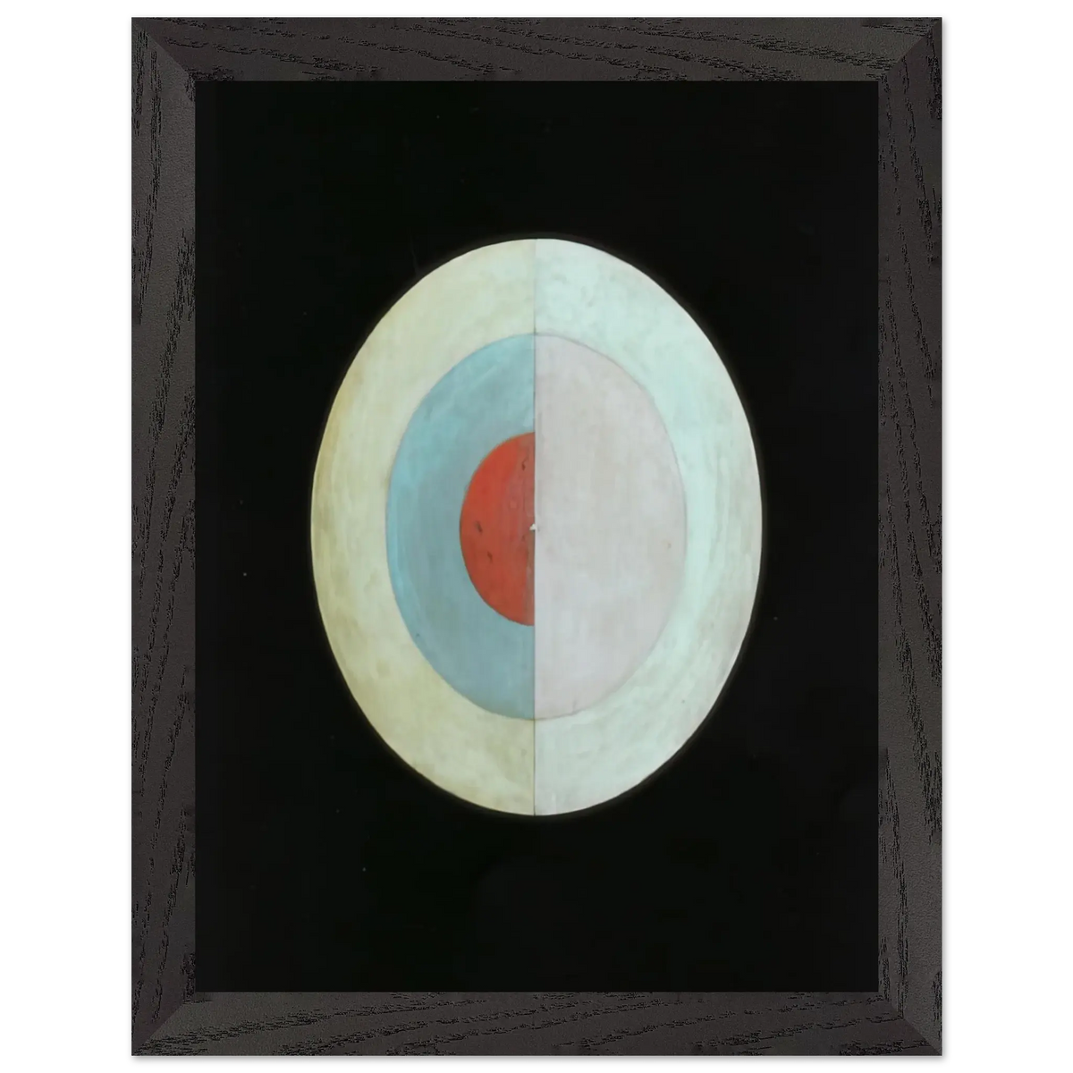 Hilma af Klint - THE SWAN NO 16 1915 Wall art - 21x29.7 cm / 8x12" - Premium Wooden Framed Poster With Fine Art Paper - White frame