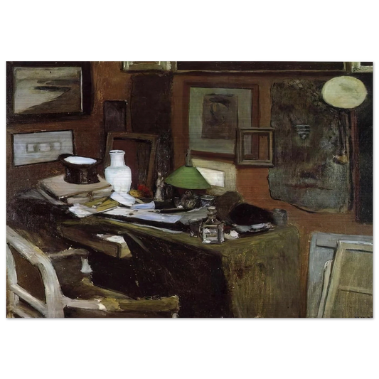 INTERIOR WITH A TOP HAT 1896 - Henri Matisse Brushed Aluminum Print - 70x100 cm / 28x40 inches | Henri Matisse Aluminum Print | Henri Matisse Prints