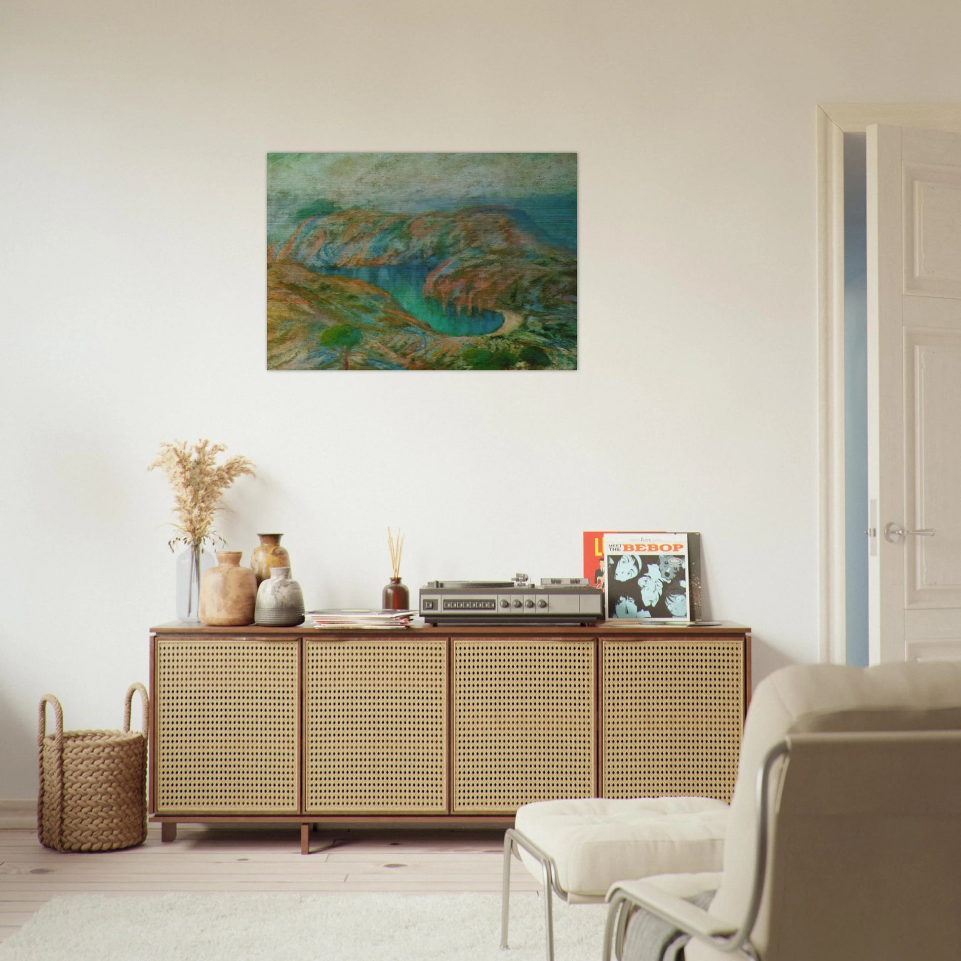 CALANQUE JONCULS CADAQUES - Salvador Dali Brushed Aluminum Print - 70x100 cm / 28x40 inches | Salvador Dali Aluminum Print | Salvador Dali Prints