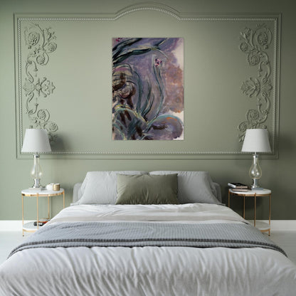 Irises - claude monet Brushed Aluminum Print - 70x100 cm / 28x40 inches | claude monet Aluminum Print | claude monet Prints