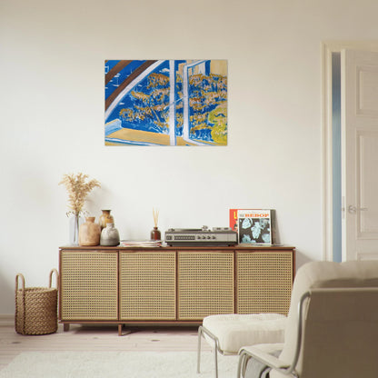 The Window, Lavender Bay - 1980 - Brett Whiteley Brushed Aluminum Print - 70x100 cm / 28x40 inches | Brett Whiteley Aluminum Print | Brett Whiteley Prints