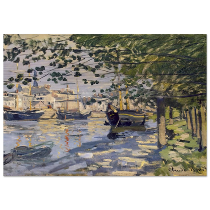Seine at Rouen - claude monet Brushed Aluminum Print - 70x100 cm / 28x40 inches | claude monet Aluminum Print | claude monet Prints