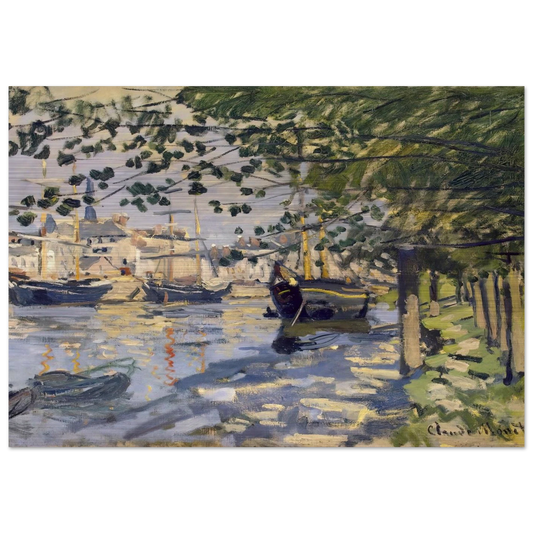Seine at Rouen - claude monet Brushed Aluminum Print - 70x100 cm / 28x40 inches | claude monet Aluminum Print | claude monet Prints