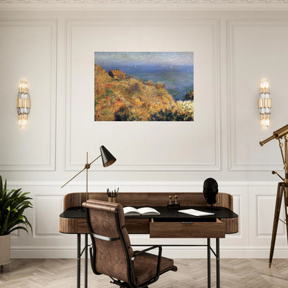 Fisherman's House at Varengeville - claude monet Brushed Aluminum Print - 70x100 cm / 28x40 inches | claude monet Aluminum Print | claude monet Prints