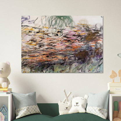 Water Lilies right half - claude monet Acrylic Print - 70x100 cm / 28x40″ inches