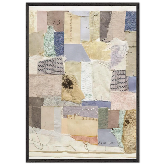 Number 334 - Abstract Expressionism - Anne Ryan 70x100 cm / 28x40 inches Framed Art Print – Black Wooden Frame