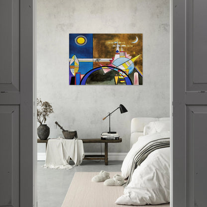 PICTURE XVI THE GREAT GATE OF KIEV STAGE SET FOR MUSSORGSKY S PICTURES AT AN EXHIBITION IN 1928 - Wassily Kandinsky Brushed Aluminum Print - 70x100 cm / 28x40 inches | Wassily Kandinsky Aluminum Print | Wassily Kandinsky Prints
