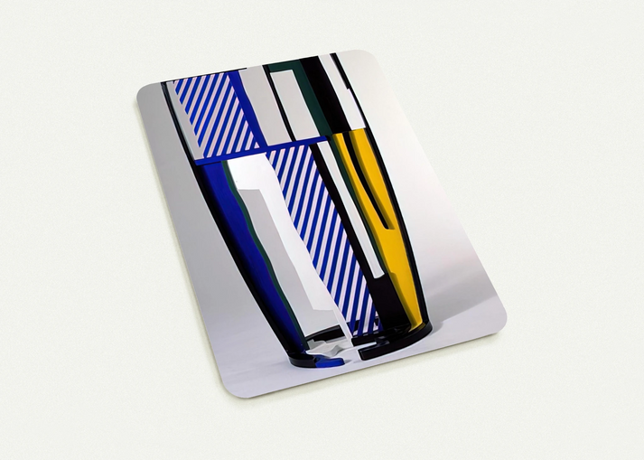 GLASS IV 1977 By Roy Lichtenstein Pack of 10 Post Cards | Roy Lichtenstein Post Cards | A6 (10.5 x 14.8 cm) - 4.1 x 5.8 inches