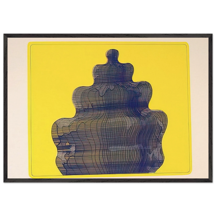 Torte in der Sonne Fancy-Cake In the Sun - 1970 - Dieter Roth 70x100 cm / 28x40 inches Framed Art Print – Black Wooden Frame