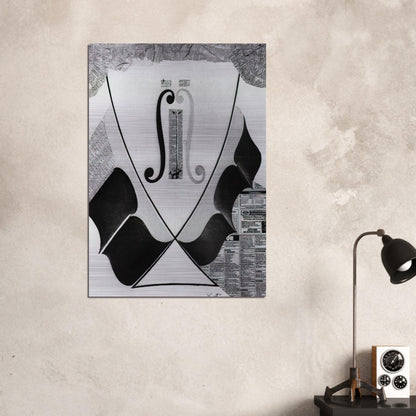 UNTITLED HEAD OF A SPANISH NOBLEMAN FASHIONED BY THE CATASTROPHE MODEL FROM A SWALLOW S TAIL - Salvador Dali Brushed Aluminum Print - 70x100 cm / 28x40 inches | Salvador Dali Aluminum Print | Salvador Dali Prints