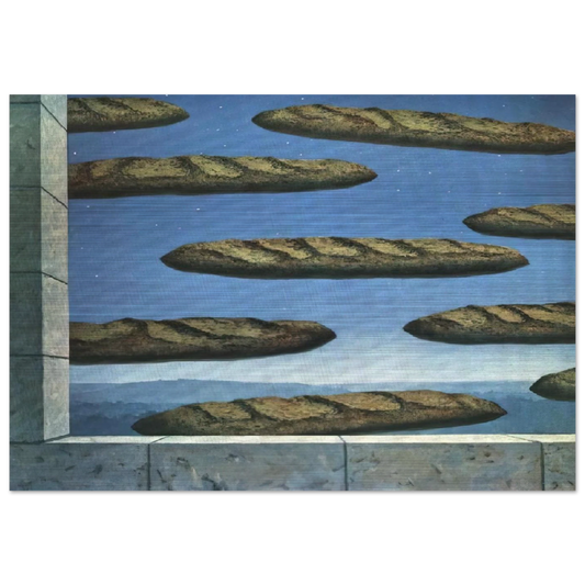 THE GOLDEN LEGEND 1958 - Rene Magritte Brushed Aluminum Print - 70x100 cm / 28x40 inches | Rene Magritte Aluminum Print | Rene Magritte Prints