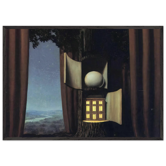 THE VOICE OF BLOOD 1948 1 - Rene Magritte 70x100 cm / 28x40 inches Framed Art Print – Black Wooden Frame