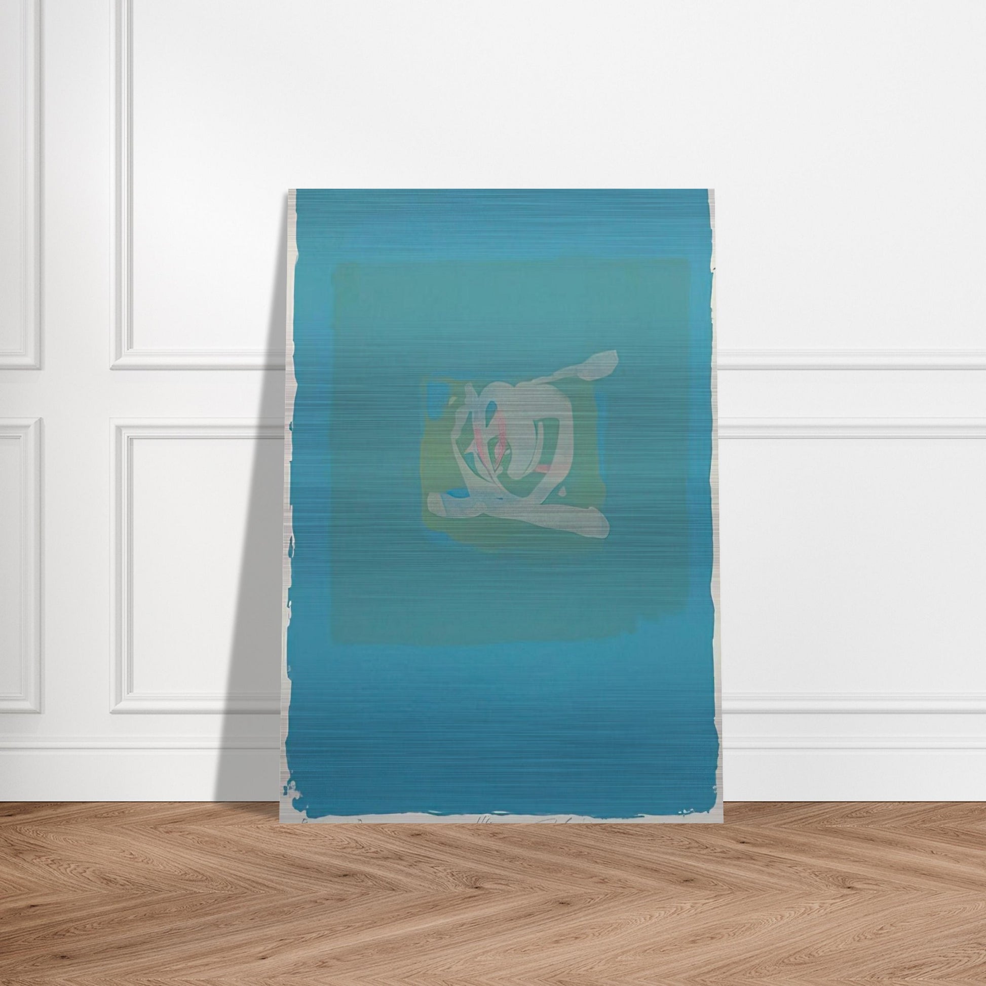 Plentitude in Blue - 1975 - Adja Yunkers Brushed Aluminum Print - 70x100 cm / 28x40 inches | Adja Yunkers Aluminum Print | Adja Yunkers Prints