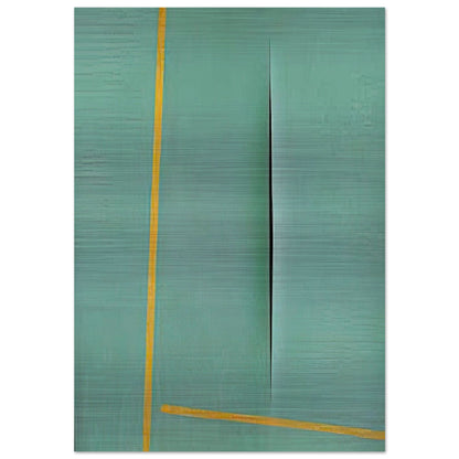 Concept Spatiale - 1964 - Lucio Fontana Brushed Aluminum Print - 70x100 cm / 28x40 inches | Lucio Fontana Aluminum Print | Lucio Fontana Prints