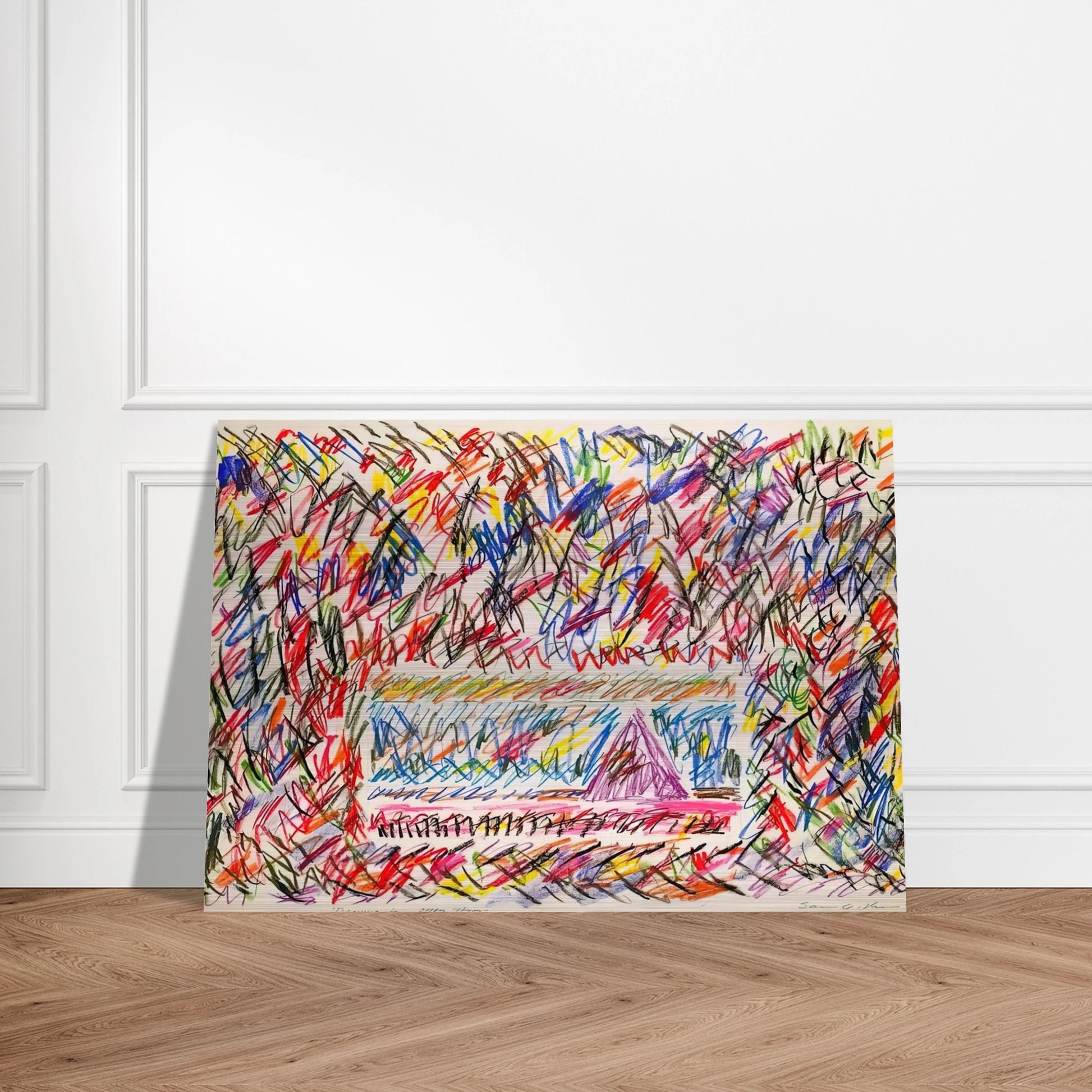 Coffee Thyme - Sam Gilliam Brushed Aluminum Print - 70x100 cm / 28x40 inches | Sam Gilliam Aluminum Print | Sam Gilliam Prints