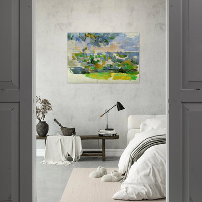The Garden at Les Lauves - Paul Cézanne Brushed Aluminum Print - 70x100 cm / 28x40 inches | Paul Cézanne Aluminum Print | Paul Cézanne Prints