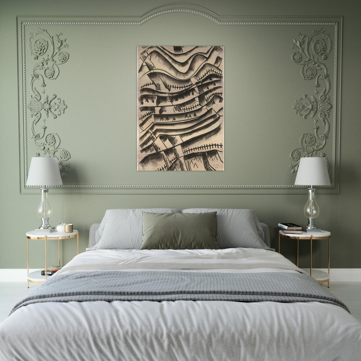 RIDGEFIELD LANDSCAPE - Man Ray Brushed Aluminum Print - 70x100 cm / 28x40 inches | Man Ray Aluminum Print | Man Ray Prints