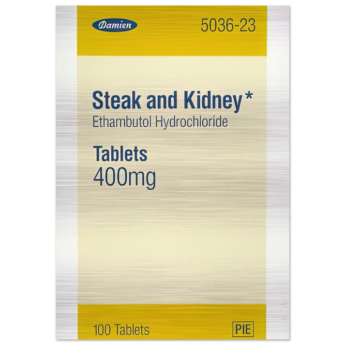 STEAK AND KIDNEY 1999 - Damien Hirst Brushed Aluminum Print - 70x100 cm / 28x40 inches | Damien Hirst Aluminum Print | Damien Hirst Prints