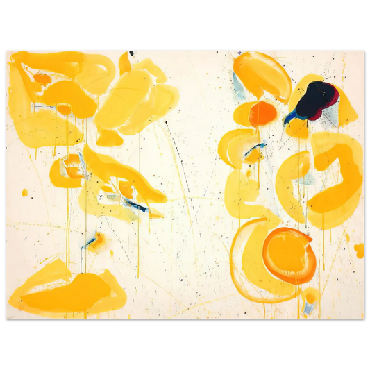 Sam Francis - Untitled  Yellow   75x100 cm / 30x40inches Fine Art Poster