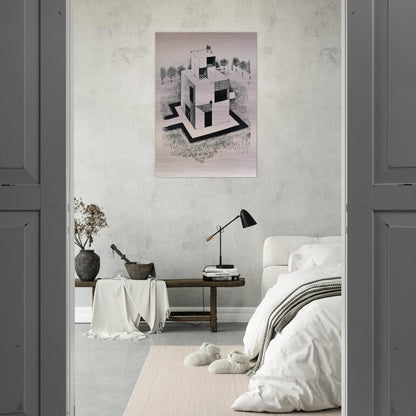 Haus Des Weissen Mannes - 1924 - Johannes Itten Brushed Aluminum Print - 70x100 cm / 28x40 inches | Johannes Itten Aluminum Print | Johannes Itten Prints