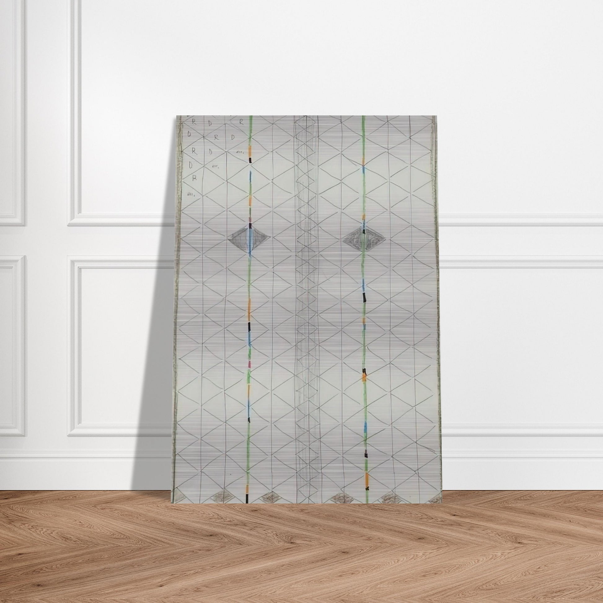 Untitled 1 - 1984 - Bruno Munari Brushed Aluminum Print - 70x100 cm / 28x40 inches | Bruno Munari Aluminum Print | Bruno Munari Prints