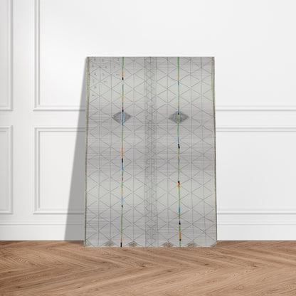 Untitled 1 - 1984 - Bruno Munari Brushed Aluminum Print - 70x100 cm / 28x40 inches | Bruno Munari Aluminum Print | Bruno Munari Prints