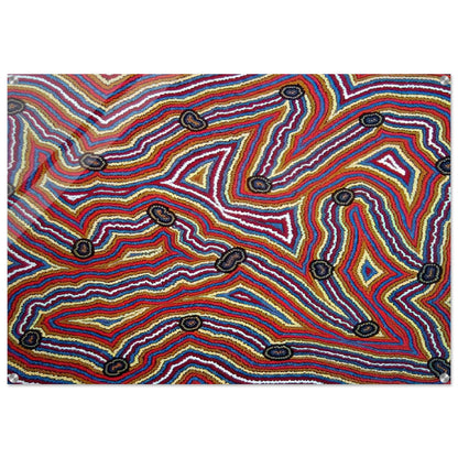 Narripi Dreaming - 1992 - Clifford Possum Tjapaltjarri Acrylic Print - 70x100 cm / 28x40″ inches