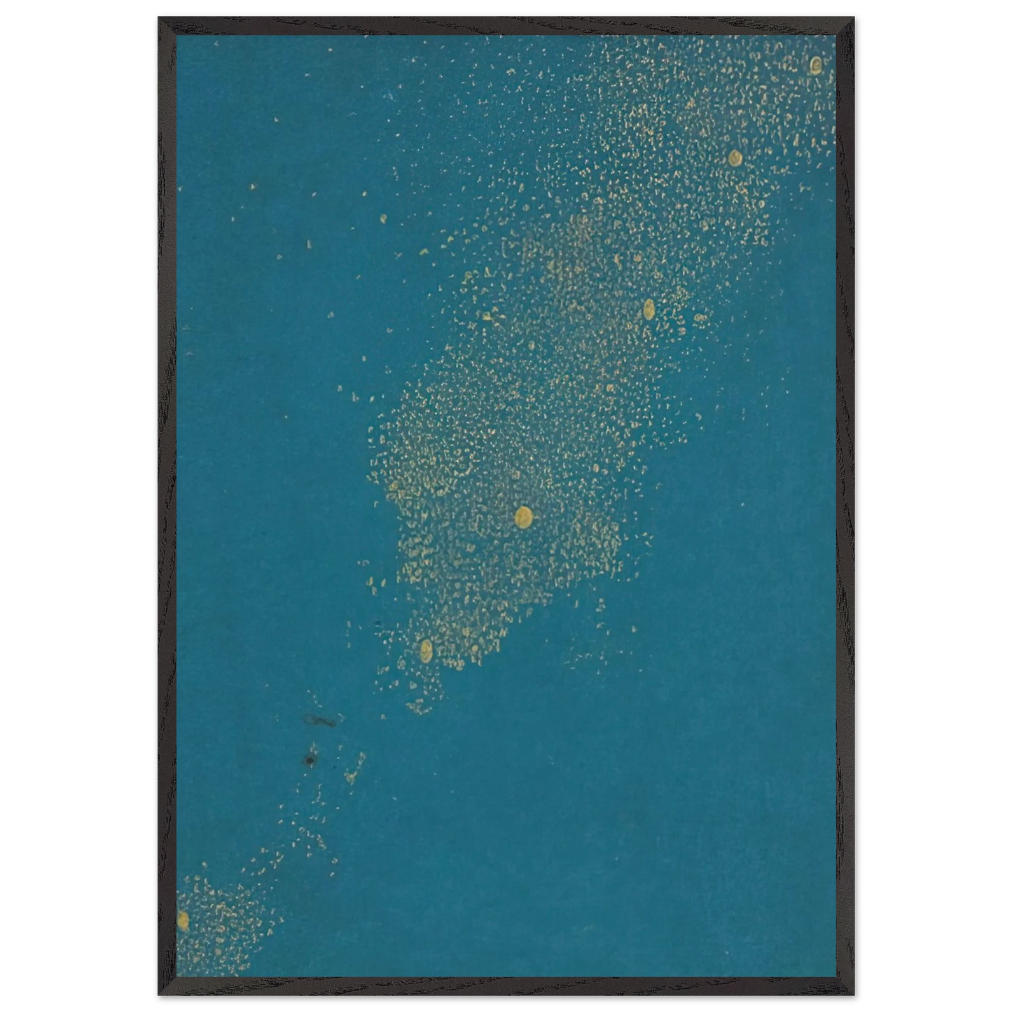 Untitled - 1975 N6 - Mira Schendel 70x100 cm / 28x40 inches Framed Art Print – Black Wooden Frame