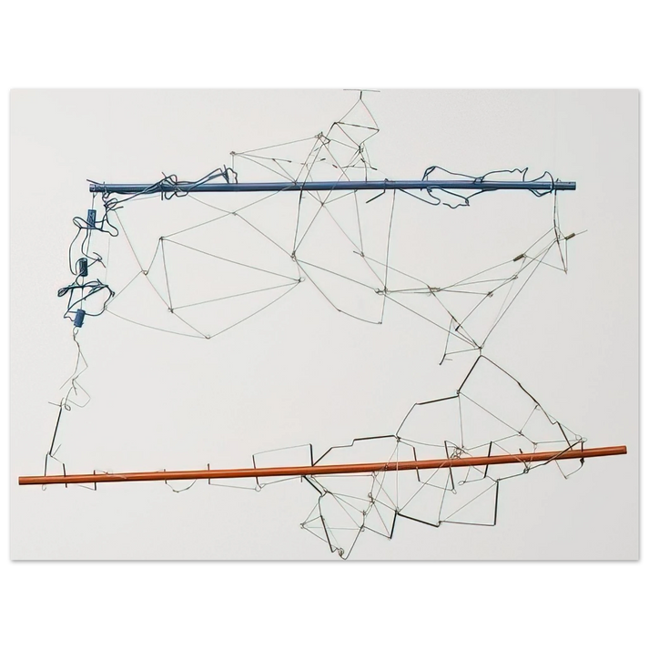 Gego - Drawing without Paper 8425 and 8426 - 1984  75x100 cm / 30x40inches Fine Art Poster