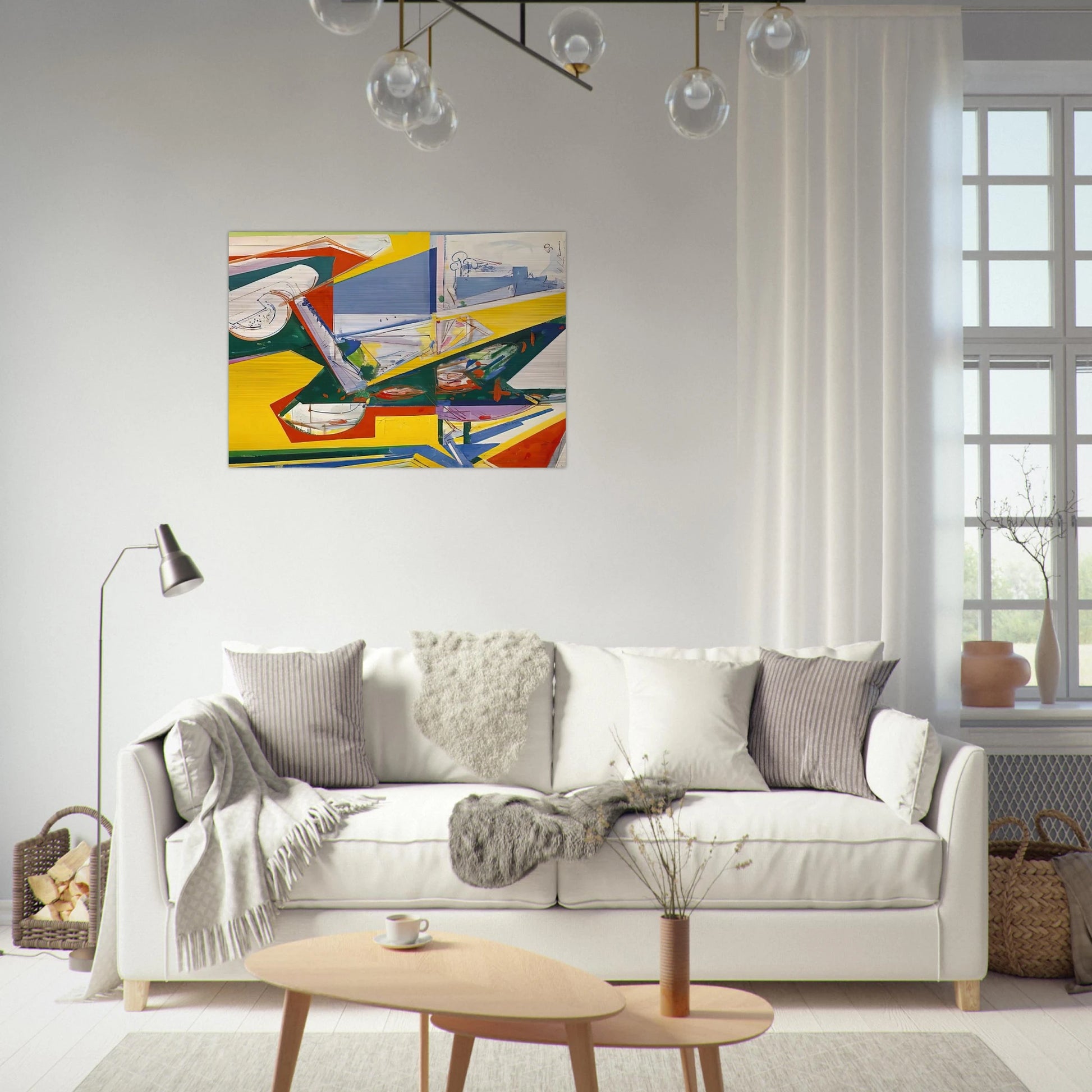 The Window - Hans Hofmann Brushed Aluminum Print - 70x100 cm / 28x40 inches | Hans Hofmann Aluminum Print | Hans Hofmann Prints
