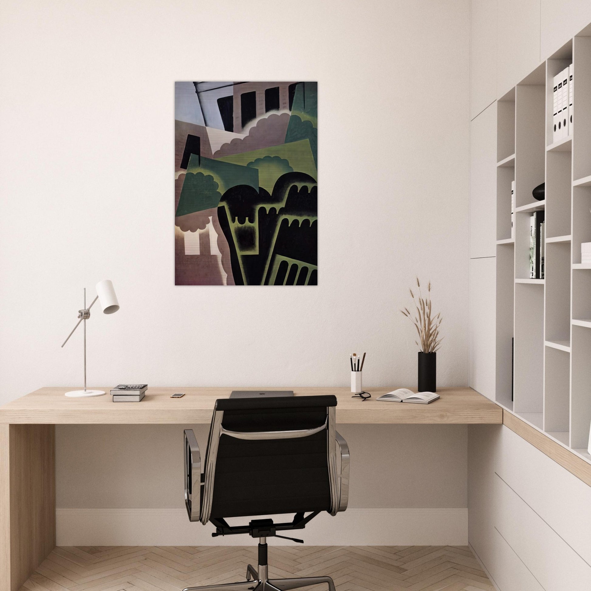 LANDSCAPE - Juan Gris Brushed Aluminum Print - 70x100 cm / 28x40 inches | Juan Gris Aluminum Print | Juan Gris Prints