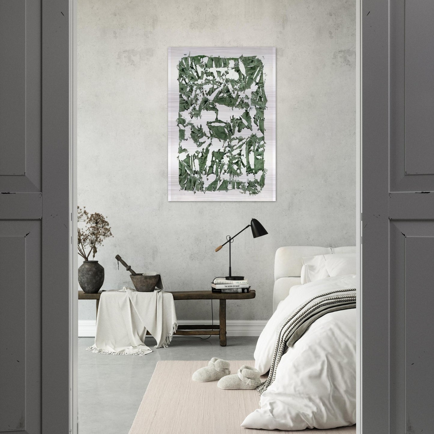 Tabula - 1980 - Simon Hantai Brushed Aluminum Print - 70x100 cm / 28x40 inches | Simon Hantai Aluminum Print | Simon Hantai Prints