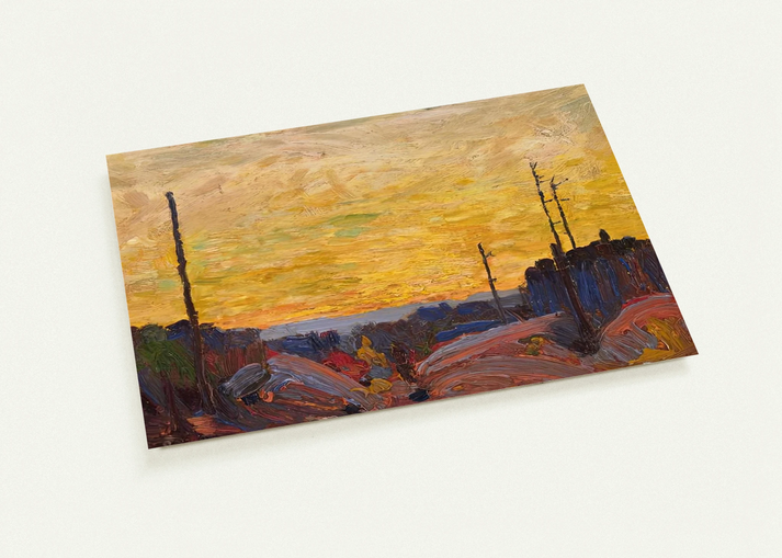 BURNED OVER LAND 1916 By Tom Thomson Pack of 10 Post Cards | Tom Thomson Post Cards | A6 (10.5 x 14.8 cm) - 4.1 x 5.8 inches