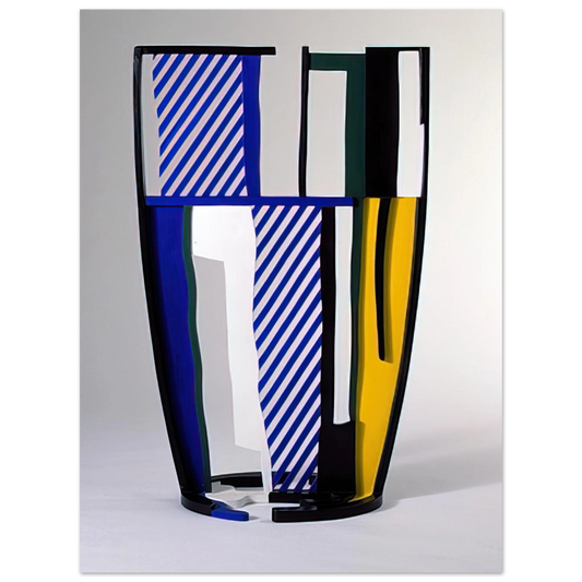 Roy Lichtenstein - GLASS IV 1977  75x100 cm / 30x40inches Fine Art Poster